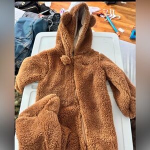 Fleece Bear Winter Jumpsuit - Carter’s 9 month